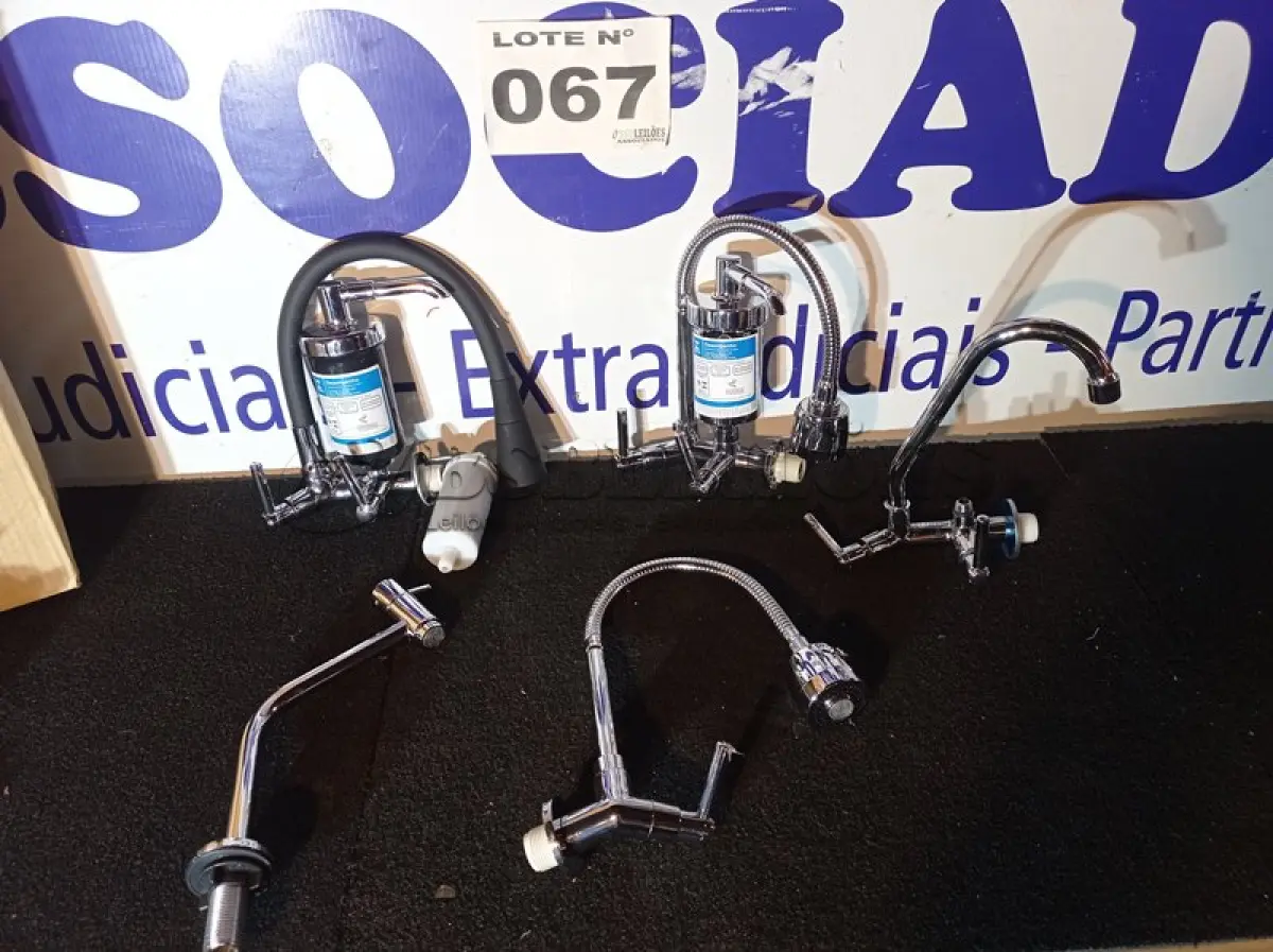 LOTE 067 - 05 – TORNEIRAS DIVERSAS (NO ESTADO, NÃO SABEMOS SE FUNCIONA. LEILÃO NÃO TEM GARANTIA E NEM DEVOLUÇÃO, SUJEITO A POSSÍVEIS AVARIAS VISÍVEIS/OCULTAS E/OU AUSÊNCIA DE COMPONENTES)