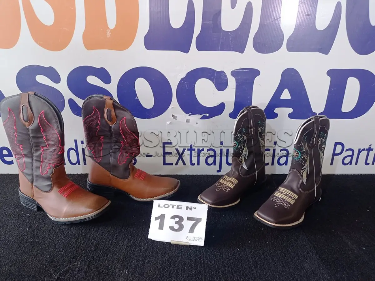 LOTE 137 - 02 - BOTA COUNTRY (NO ESTADO, NÃO SABEMOS SE FUNCIONA. LEILÃO NÃO TEM GARANTIA E NEM DEVOLUÇÃO, SUJEITO A POSSÍVEIS AVARIAS VISÍVEIS/OCULTAS E/OU AUSÊNCIA DE COMPONENTES)