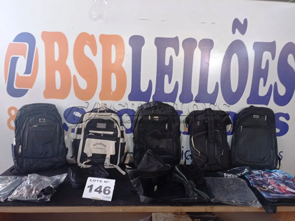 LOTE 146 - 34 - BOLSAS E MOCHILAS, CARTEIRAS DIVERSAS  (APROXIMADAMENTE)(NO ESTADO, NÃO SABEMOS SE FUNCIONA. LEILÃO NÃO TEM GARANTIA E NEM DEVOLUÇÃO, SUJEITO A POSSÍVEIS AVARIAS VISÍVEIS/OCULTAS E/OU AUSÊNCIA DE COMPONENTES)