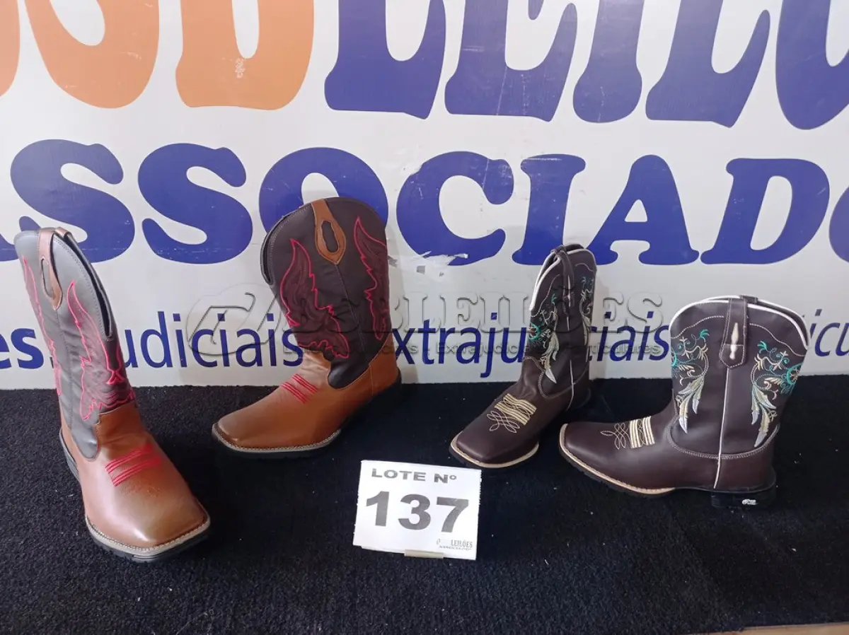 LOTE 137 - 02 - BOTA COUNTRY (NO ESTADO, NÃO SABEMOS SE FUNCIONA. LEILÃO NÃO TEM GARANTIA E NEM DEVOLUÇÃO, SUJEITO A POSSÍVEIS AVARIAS VISÍVEIS/OCULTAS E/OU AUSÊNCIA DE COMPONENTES)