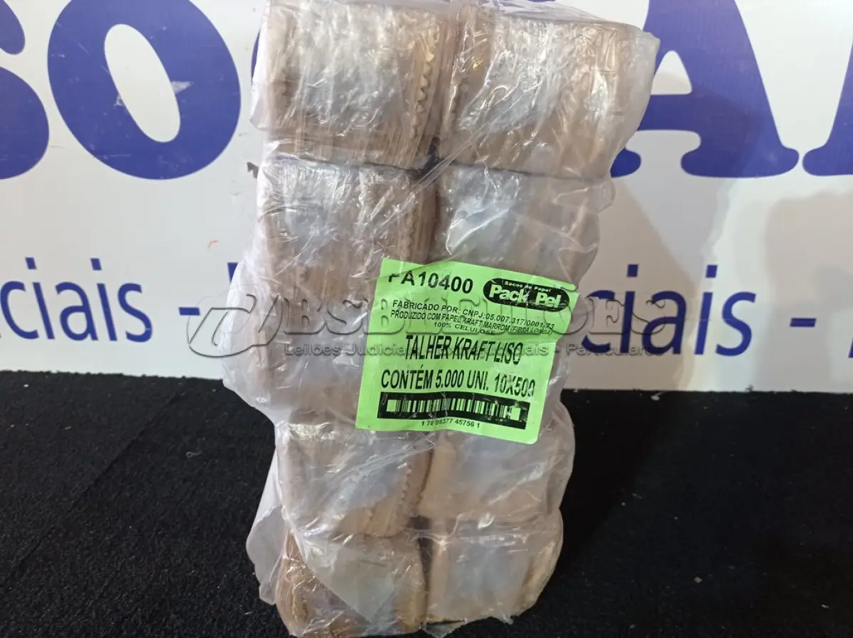 LOTE 349 - 5.000 – SACO PARA TALHER KRAFT LISO (APROXIMADAMENTE) (NO ESTADO, NÃO SABEMOS SE FUNCIONA. LEILÃO NÃO TEM GARANTIA E NEM DEVOLUÇÃO, SUJEITO A POSSÍVEIS AVARIAS VISÍVEIS/OCULTAS E/OU AUSÊNCIA DE COMPONENTES)