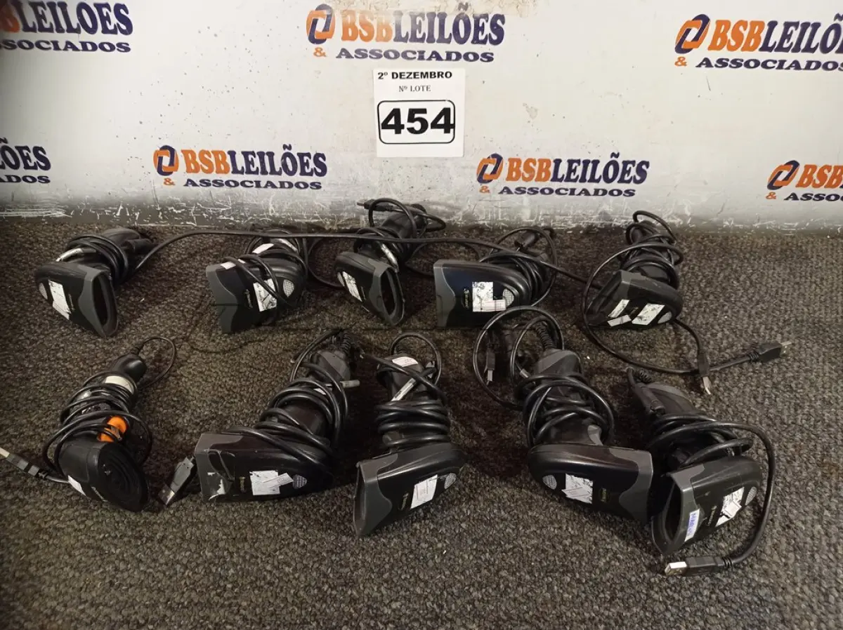 LOTE 454 - 01 LOTE COM VÁRIOS LEITORES DE CÓDIGO DE BARRAS. (NO ESTADO) ATENÇÃO! FAZER A VISITAÇÃO ANTES DE ARREMATAR, NÃO SABEMOS SE FUNCIONA. LEILÃO NÃO TEM GARANTIA E NEM DEVOLUÇÃO, SUJEITO A POSSÍVEIS AVARIAS VISÍVEIS/OCULTAS E/OU AUSÊNCIA DE COMPONENTES.