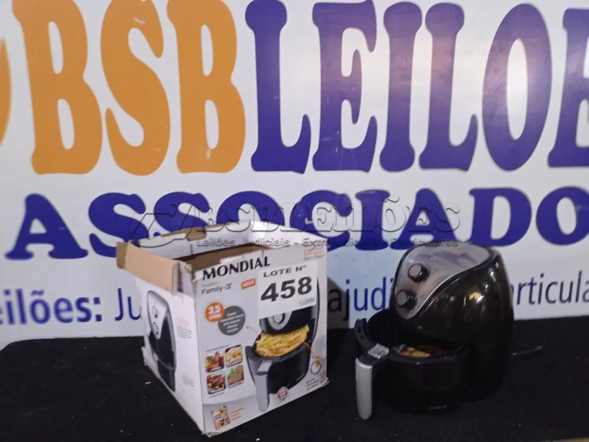 LOTE 458 - 01 - 01 - FRITADEIRA SEM ÓLEO AIR FRYER 3,5L, MONDIAL (NO ESTADO, NÃO SABEMOS SE FUNCIONA. LEILÃO NÃO TEM GARANTIA E NEM DEVOLUÇÃO, SUJEITO A POSSÍVEIS AVARIAS VISÍVEIS/OCULTAS E/OU AUSÊNCIA DE COMPONENTES)