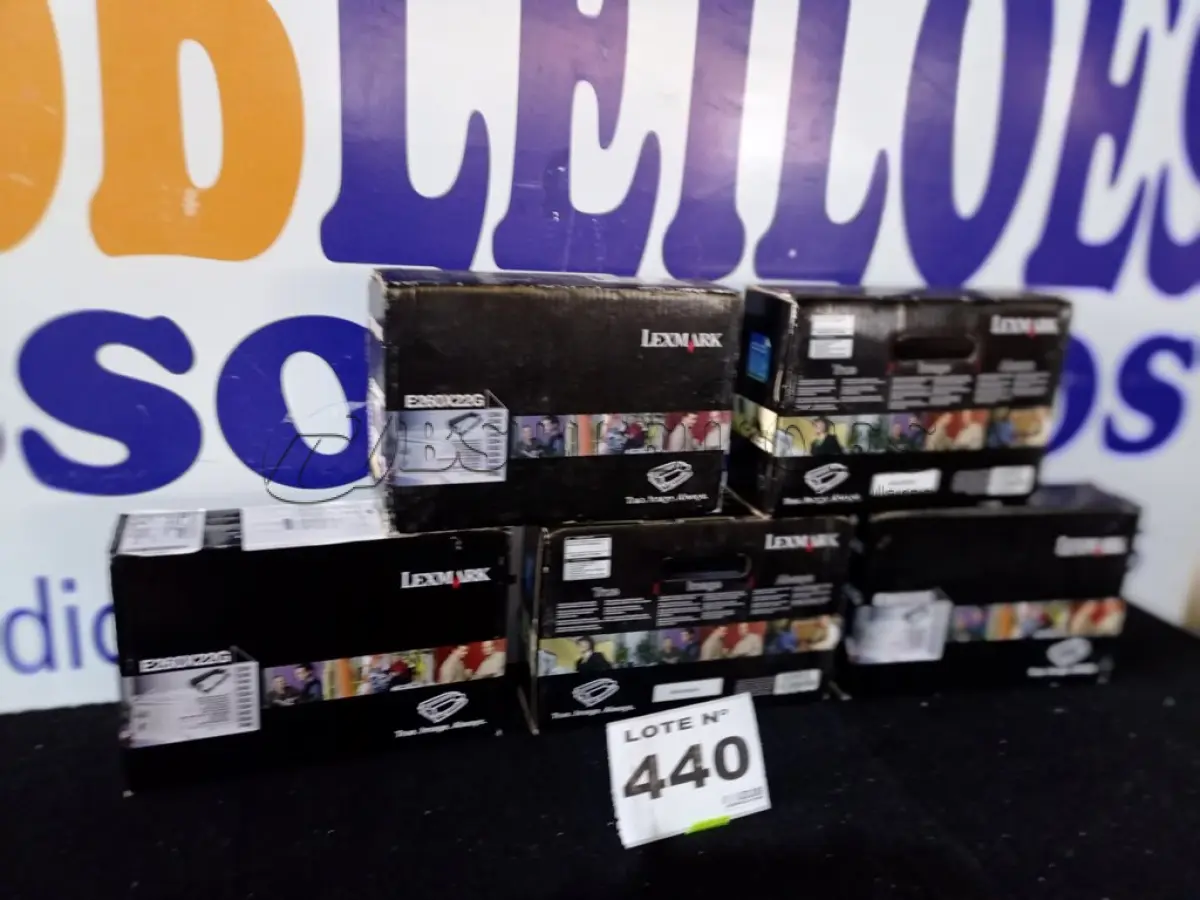 LOTE 440 - 05 - FOTOCONDUTOR LEXMARK E260X22G (NO ESTADO, NÃO SABEMOS SE FUNCIONA. LEILÃO NÃO TEM GARANTIA E NEM DEVOLUÇÃO, SUJEITO A POSSÍVEIS AVARIAS VISÍVEIS/OCULTAS E/OU AUSÊNCIA DE COMPONENTES)