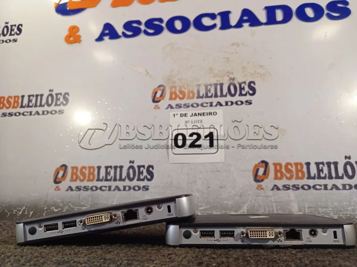 LOTE 021 - 02 TERMINAIS WYSE. (NO ESTADO) ATENÇÃO! FAZER A VISITAÇÃO ANTES DE ARREMATAR, NÃO SABEMOS SE FUNCIONA. LEILÃO NÃO TEM GARANTIA E NEM DEVOLUÇÃO, SUJEITO A POSSÍVEIS AVARIAS VISÍVEIS/OCULTAS E/OU AUSÊNCIA DE COMPONENTES.