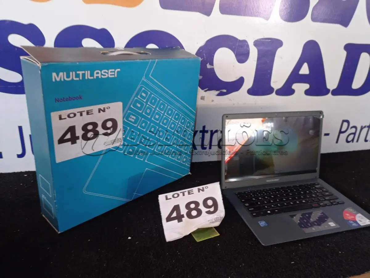 LOTE 489 - 01 - NOTEBOOK MULTILASER PC134 LEGACY BOOK, ATOM Z8350 (NO ESTADO, NÃO SABEMOS SE FUNCIONA. LEILÃO NÃO TEM GARANTIA E NEM DEVOLUÇÃO, SUJEITO A POSSÍVEIS AVARIAS VISÍVEIS/OCULTAS E/OU AUSÊNCIA DE COMPONENTES)