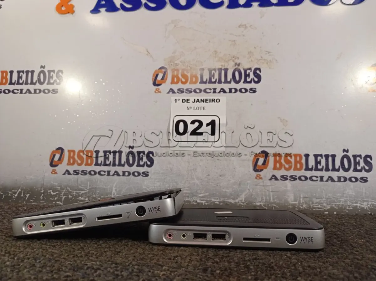 LOTE 021 - 02 TERMINAIS WYSE. (NO ESTADO) ATENÇÃO! FAZER A VISITAÇÃO ANTES DE ARREMATAR, NÃO SABEMOS SE FUNCIONA. LEILÃO NÃO TEM GARANTIA E NEM DEVOLUÇÃO, SUJEITO A POSSÍVEIS AVARIAS VISÍVEIS/OCULTAS E/OU AUSÊNCIA DE COMPONENTES.