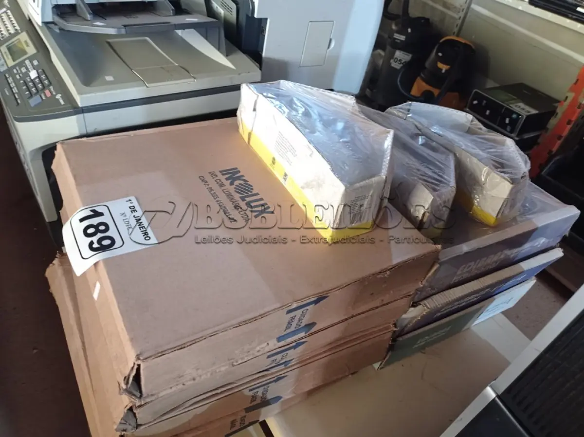 LOTE 189 - 01 LOTE COM VÁRIAS LUMINÁRIAS MARCAS E MODELOS DIVERSOS. (NO ESTADO) ATENÇÃO! FAZER A VISITAÇÃO ANTES DE ARREMATAR, NÃO SABEMOS SE FUNCIONA. LEILÃO NÃO TEM GARANTIA E NEM DEVOLUÇÃO, SUJEITO A POSSÍVEIS AVARIAS VISÍVEIS/OCULTAS E/OU AUSÊNCIA DE COMPONENTES.