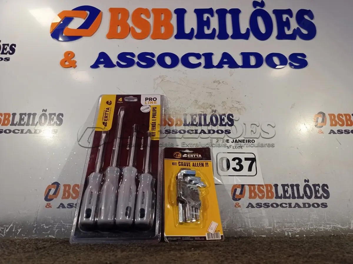 LOTE 037 - 01 KIT CHAVE ALLEN 09 PEÇAS E 01 KIT PHILIPS 04 PEÇAS. (NOVO)(NO ESTADO) ATENÇÃO! FAZER A VISITAÇÃO ANTES DE ARREMATAR, NÃO SABEMOS SE FUNCIONA. LEILÃO NÃO TEM GARANTIA E NEM DEVOLUÇÃO, SUJEITO A POSSÍVEIS AVARIAS VISÍVEIS/OCULTAS E/OU AUSÊNCIA DE COMPONENTES.