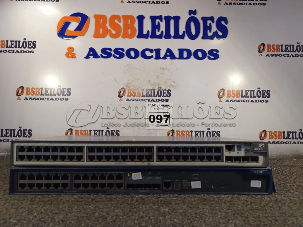 LOTE 097 - 02 SWITCH MARCAS E MODELOS DIVERSOS. (NO ESTADO) ATENÇÃO! FAZER A VISITAÇÃO ANTES DE ARREMATAR, NÃO SABEMOS SE FUNCIONA. LEILÃO NÃO TEM GARANTIA E NEM DEVOLUÇÃO, SUJEITO A POSSÍVEIS AVARIAS VISÍVEIS/OCULTAS E/OU AUSÊNCIA DE COMPONENTES.