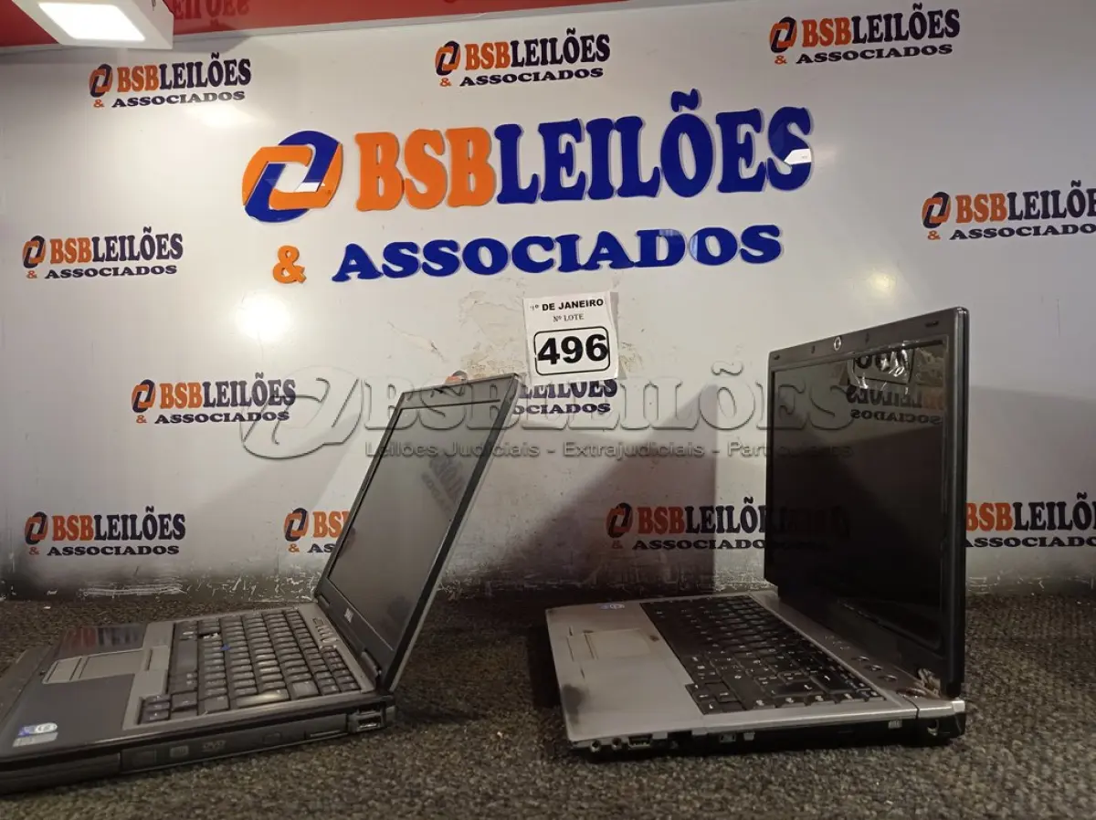 LOTE 496 - 02 NOTEBOOKS MARCAS E MODELOS DIVERSOS. (NO ESTADO) ATENÇÃO! FAZER A VISITAÇÃO ANTES DE ARREMATAR, NÃO SABEMOS SE FUNCIONA. LEILÃO NÃO TEM GARANTIA E NEM DEVOLUÇÃO, SUJEITO A POSSÍVEIS AVARIAS VISÍVEIS/OCULTAS E/OU AUSÊNCIA DE COMPONENTES.