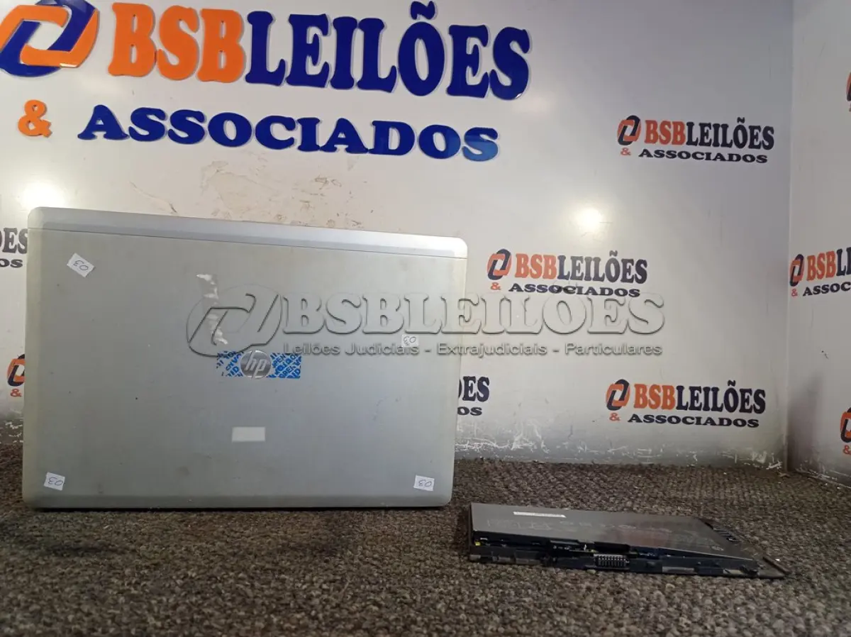 LOTE 003 - 01 NOTEBOOK CORE I5 MARCA HP S/FONTE. (NO ESTADO) ATENÇÃO! FAZER A VISITAÇÃO ANTES DE ARREMATAR, NÃO SABEMOS SE FUNCIONA. LEILÃO NÃO TEM GARANTIA E NEM DEVOLUÇÃO, SUJEITO A POSSÍVEIS AVARIAS VISÍVEIS/OCULTAS E/OU AUSÊNCIA DE COMPONENTES.