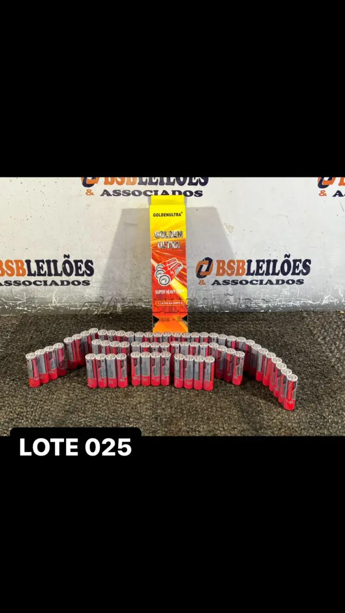 LOTE 025 - 01 CAIXA COM 60 PILHAS AA ( NOVO ) ( NO ESTADO )
