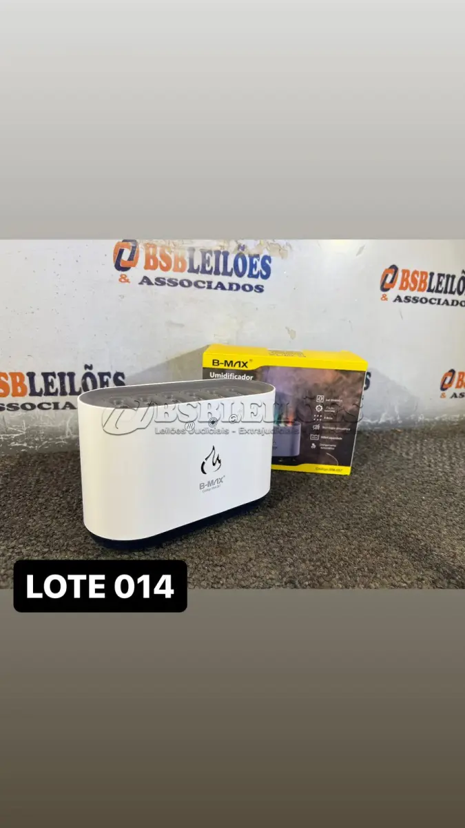 LOTE 014 - 01 UMIDIFICADOR DE AR E AROMATIZADOR COM LED MULTICORES( NOVO ) ( NO ESTADO )
