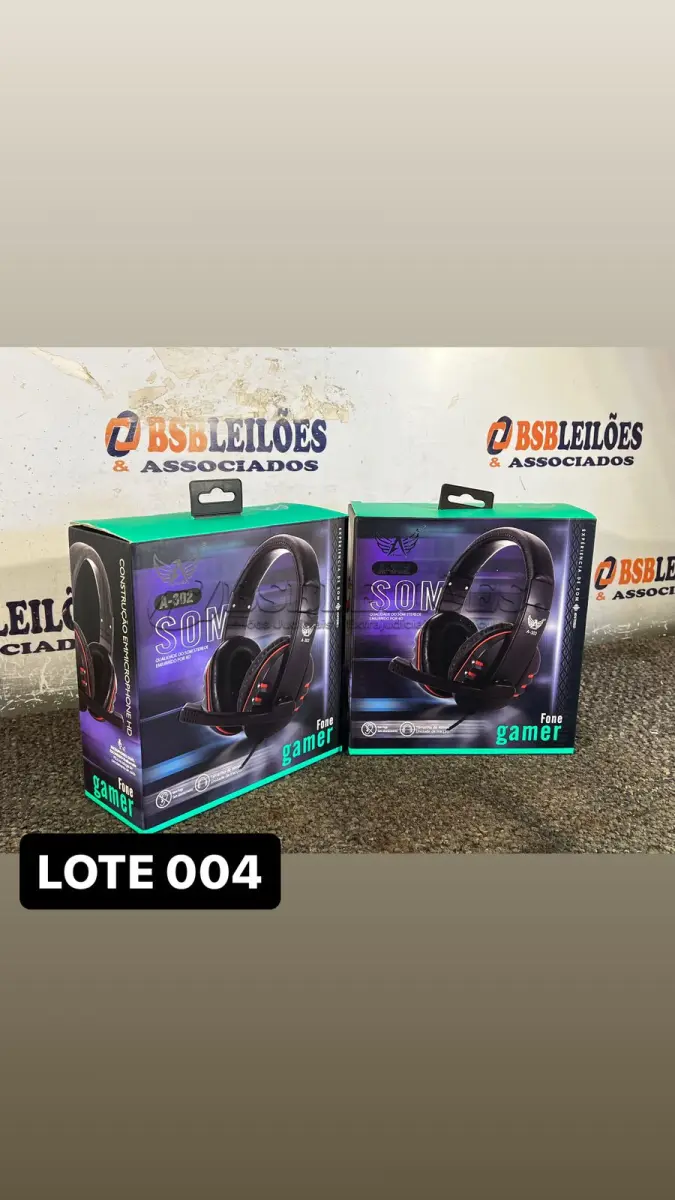 LOTE 004 - 01 HEADPHONE GAMER TAMANHO G( NOVO ) ( NO ESTADO )