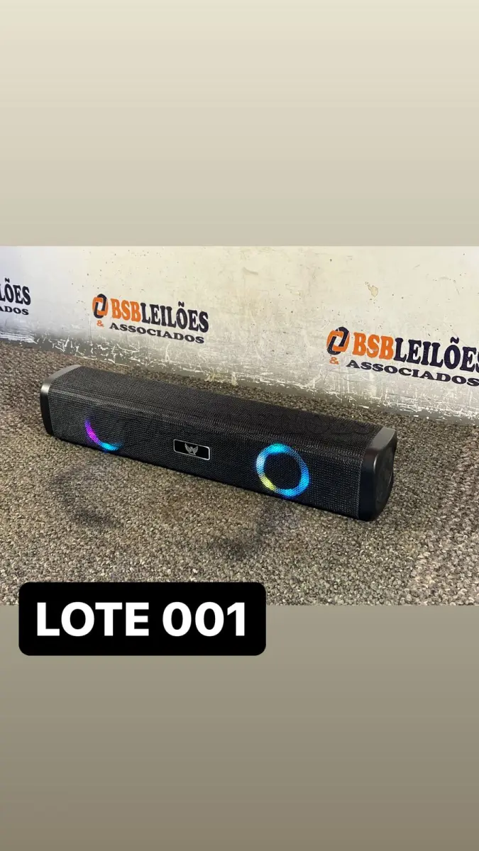 LOTE 001 - 01 CAIXA DE SOM TAMANHO G  ( NOVO ) ( NO ESTADO )