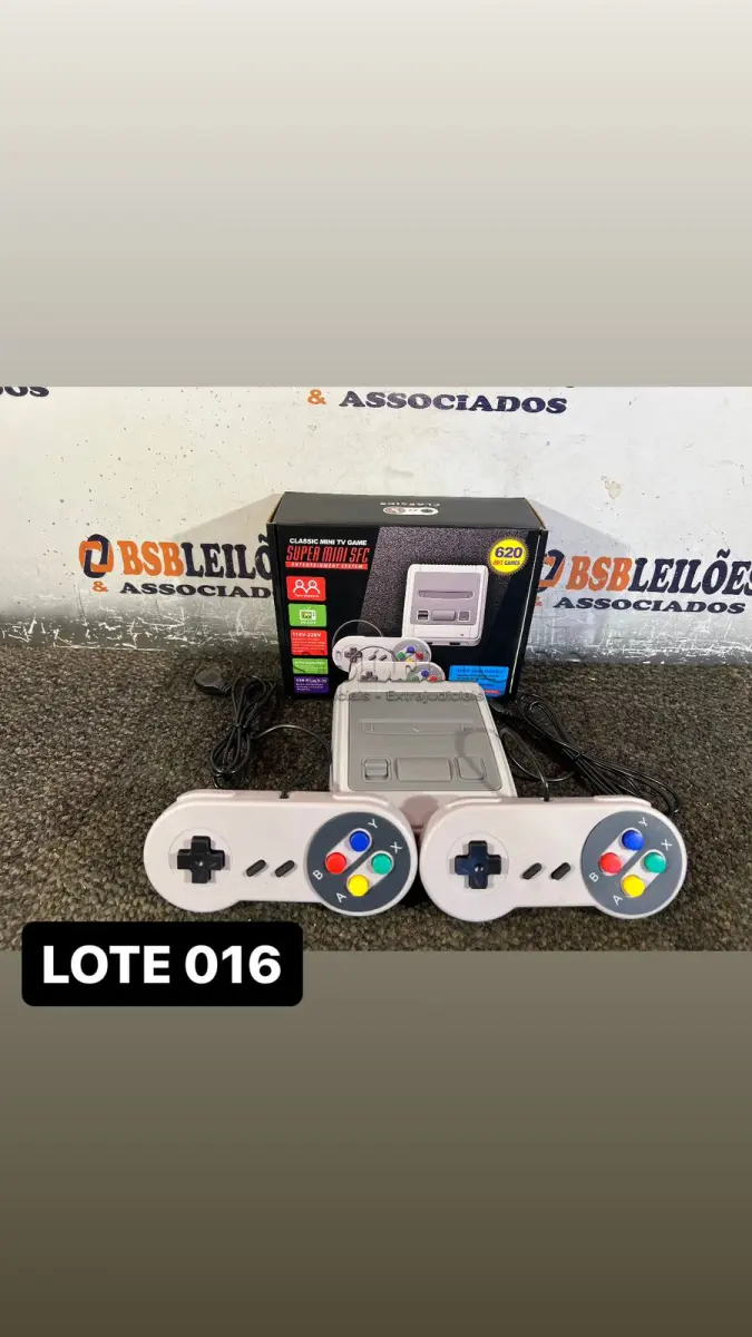 LOTE 016 - 01 VIDEOGAME RETRO COM MAIS DE 600 JOGOS( NOVO ) ( NO ESTADO )