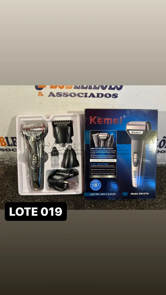 LOTE 019 - 01 BARBEADOR COM MÚLTIPLAS FUNÇÕES( NOVO ) ( NO ESTADO )