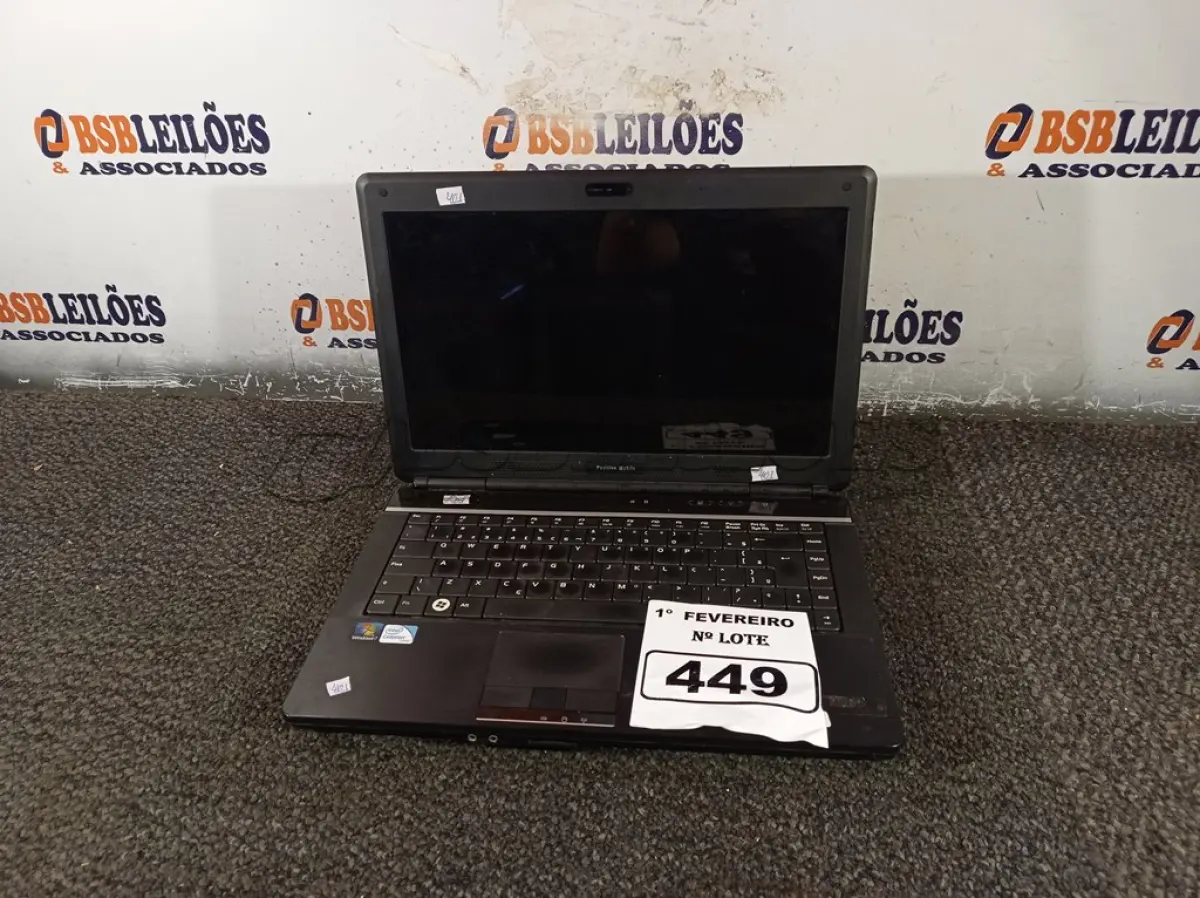 LOTE 449 - 01 NOTEBOOK MARCA POSITIVO. (NO ESTADO) ATENÇÃO! FAZER A VISITAÇÃO ANTES DE ARREMATAR, NÃO SABEMOS SE FUNCIONA. LEILÃO NÃO TEM GARANTIA E NEM DEVOLUÇÃO, SUJEITO A POSSÍVEIS AVARIAS VISÍVEIS/OCULTAS E/OU AUSÊNCIA DE COMPONENTES.