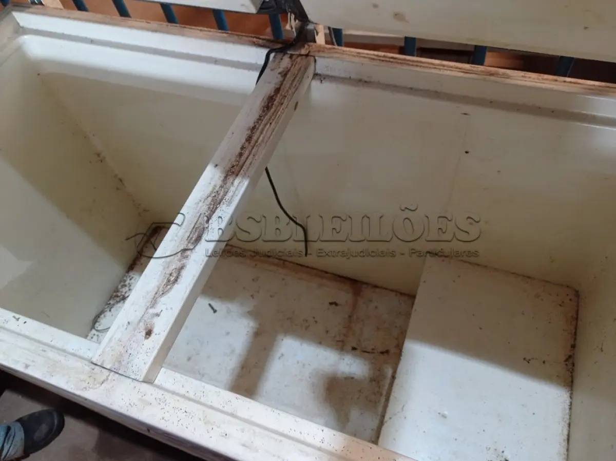 LOTE 095 - 01 FREEZER HORIZONTAL 02 TAMPAS 220V. (NO ESTADO) ATENÇÃO! FAZER A VISITAÇÃO ANTES DE ARREMATAR, NÃO SABEMOS SE FUNCIONA. LEILÃO NÃO TEM GARANTIA E NEM DEVOLUÇÃO, SUJEITO A POSSÍVEIS AVARIAS VISÍVEIS/OCULTAS E/OU AUSÊNCIA DE COMPONENTES.