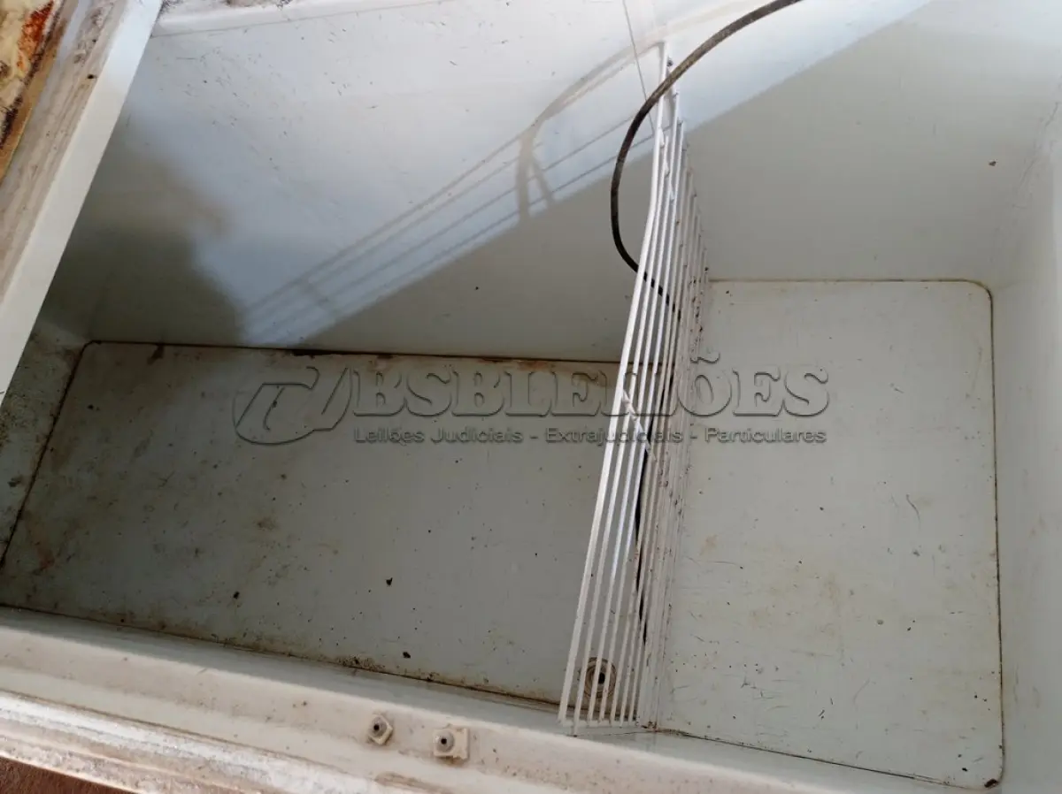 LOTE 165 - 01 FREEZER HORIZONTAL 02 TAMPAS 220V. (NO ESTADO) ATENÇÃO! FAZER A VISITAÇÃO ANTES DE ARREMATAR, NÃO SABEMOS SE FUNCIONA. LEILÃO NÃO TEM GARANTIA E NEM DEVOLUÇÃO, SUJEITO A POSSÍVEIS AVARIAS VISÍVEIS/OCULTAS E/OU AUSÊNCIA DE COMPONENTES.