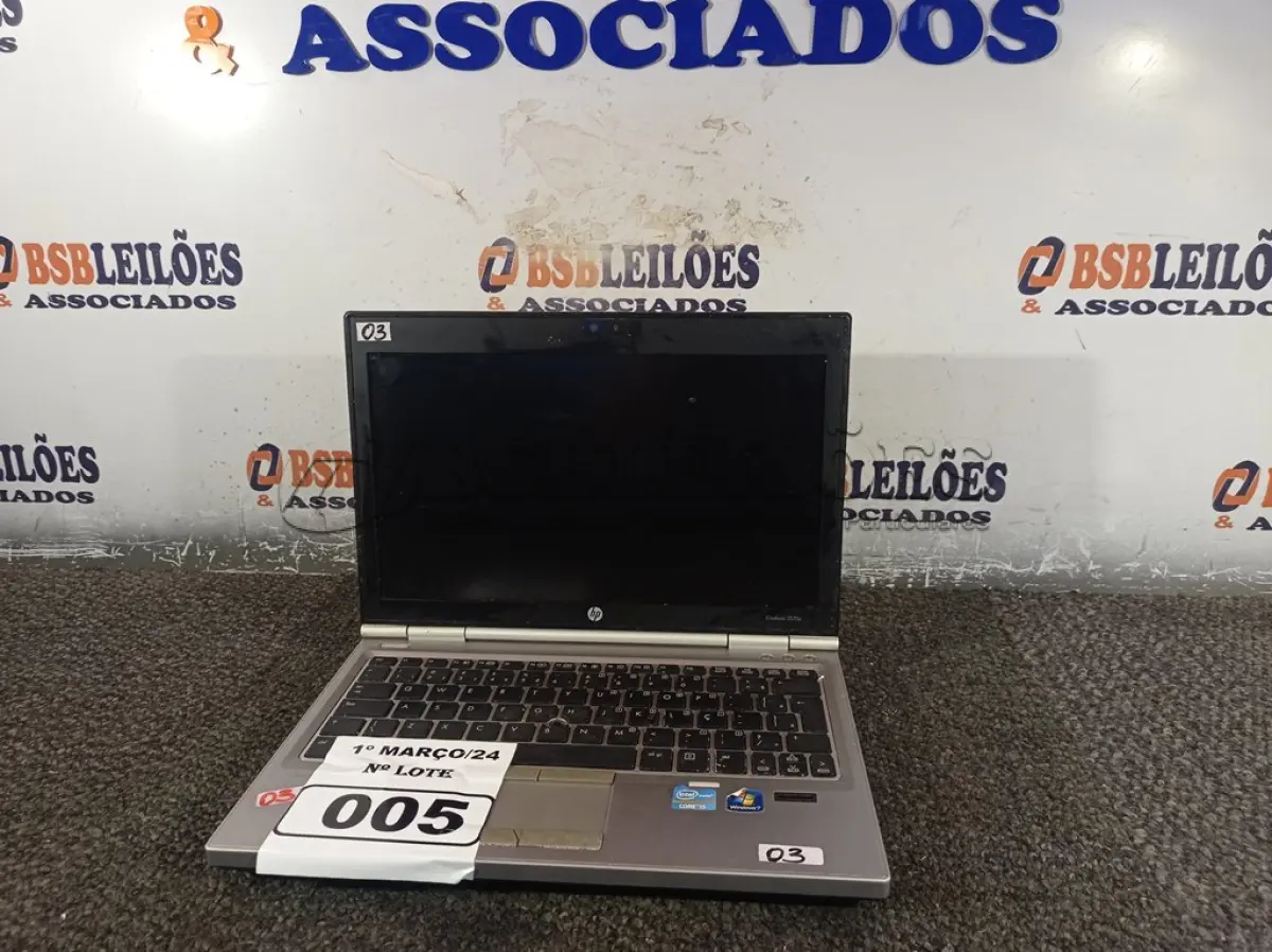 LOTE 005 - 01 NOTEBOOK MARCA HP. (NO ESTADO) ATENÇÃO! FAZER A VISITAÇÃO ANTES DE ARREMATAR, NÃO SABEMOS SE FUNCIONA. LEILÃO NÃO TEM GARANTIA E NEM DEVOLUÇÃO, SUJEITO A POSSÍVEIS AVARIAS VISÍVEIS/OCULTAS E/OU AUSÊNCIA DE COMPONENTES.