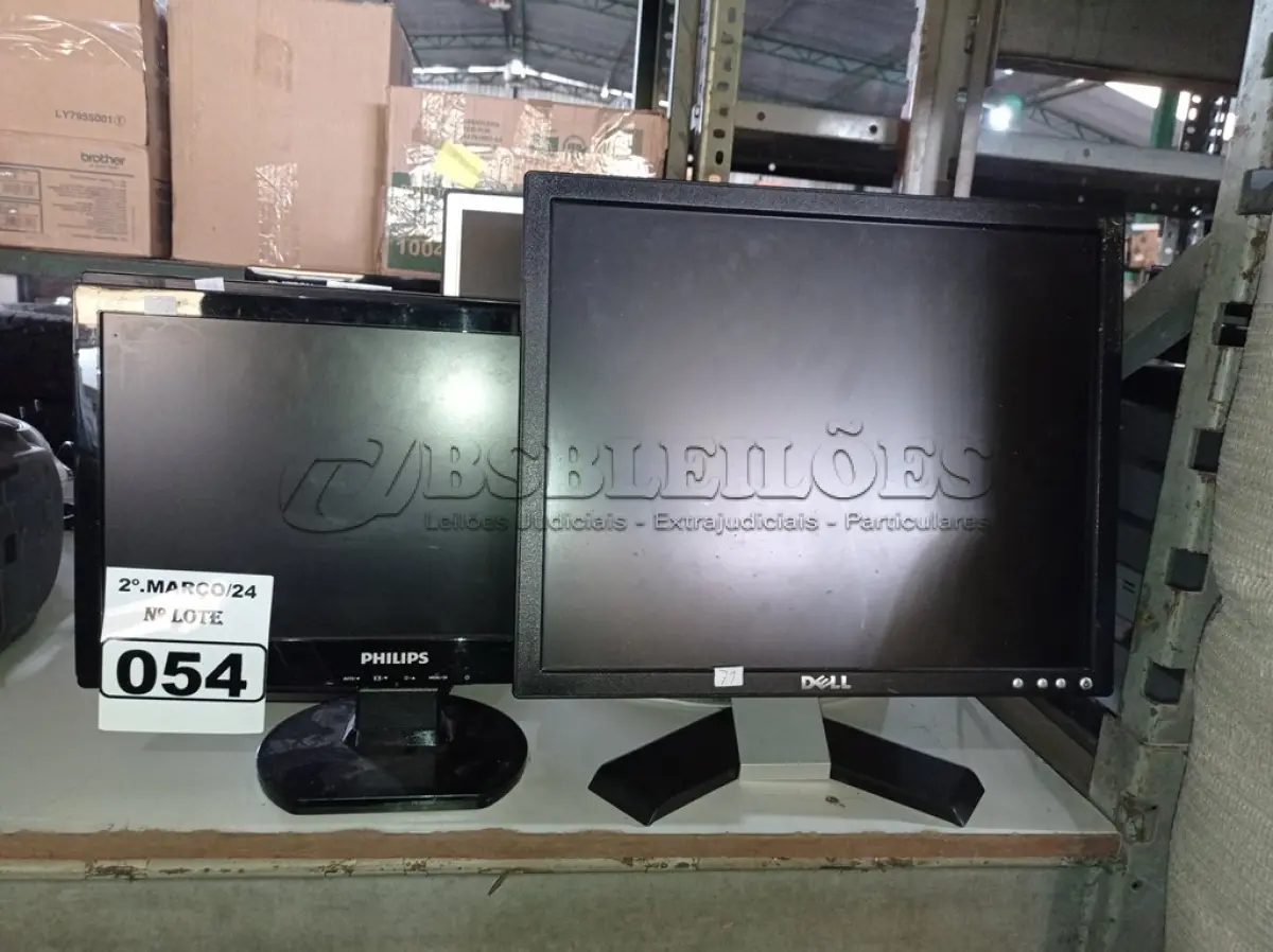 LOTE 054 - 06 MONITORES MARCAS E MODELOS DIVERSOS PARA RETIRADA DE PEÇAS. (NO ESTADO) ATENÇÃO! FAZER A VISITAÇÃO ANTES DE ARREMATAR, NÃO SABEMOS SE FUNCIONA. LEILÃO NÃO TEM GARANTIA E NEM DEVOLUÇÃO, SUJEITO A POSSÍVEIS AVARIAS VISÍVEIS/OCULTAS E/OU AUSÊNCIA DE COMPONENTES.