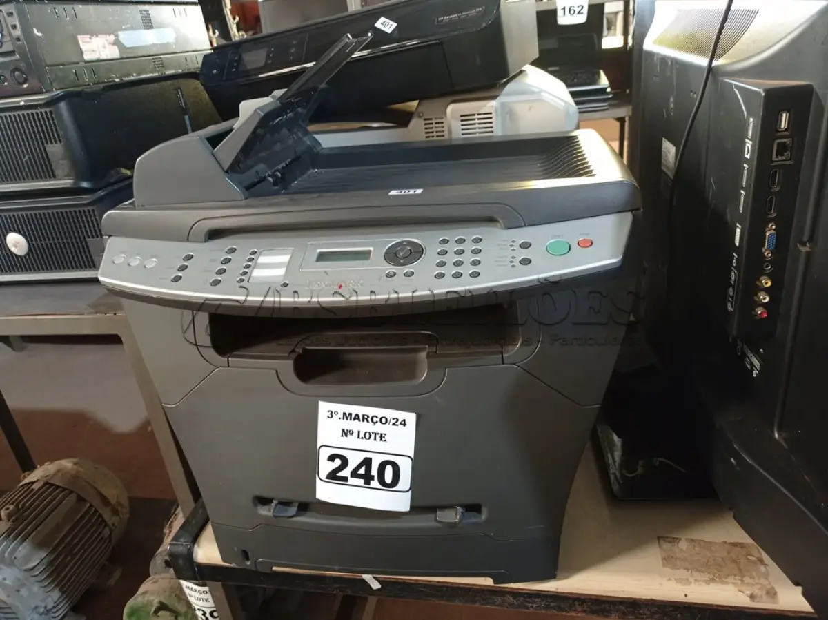 LOTE 240 - 03 IMPRESSORAS MARCAS E MODELOS DIVERSOS PARA RETIRADA DE PEÇAS. (NO ESTADO) ATENÇÃO! FAZER A VISITAÇÃO ANTES DE ARREMATAR, NÃO SABEMOS SE FUNCIONA. LEILÃO NÃO TEM GARANTIA E NEM DEVOLUÇÃO, SUJEITO A POSSÍVEIS AVARIAS VISÍVEIS/OCULTAS E/OU AUSÊNCIA DE COMPONENTES.