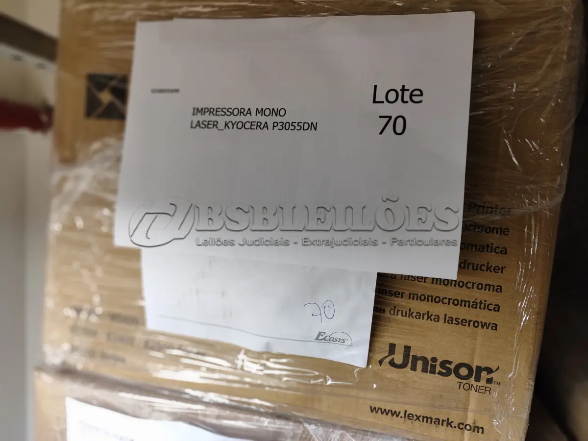 LOTE 070 - 04 IMPRESSORAS MONO LASER_KYOCERA P3055DN E 01 MULTIFUNCIONAL MONO LASER_KYOCERA M3550IDN. (NO ESTADO)