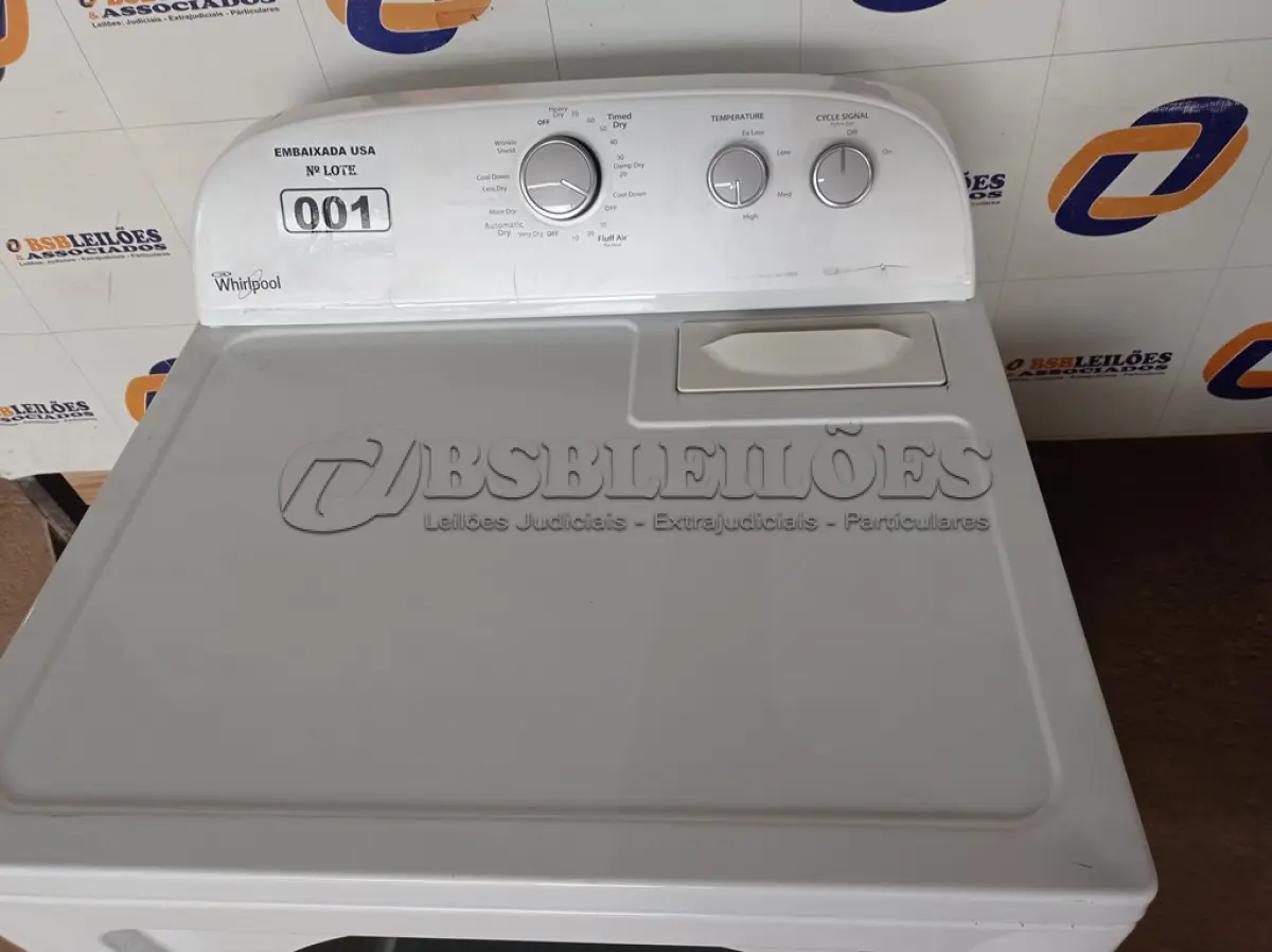 LOTE 001 - 01 SECADORA DE ROUPAS WHIRLPOOL MODELO: WGD4800BQO. (CLOSTHES DRYER) (NO ESTADO) AV9319