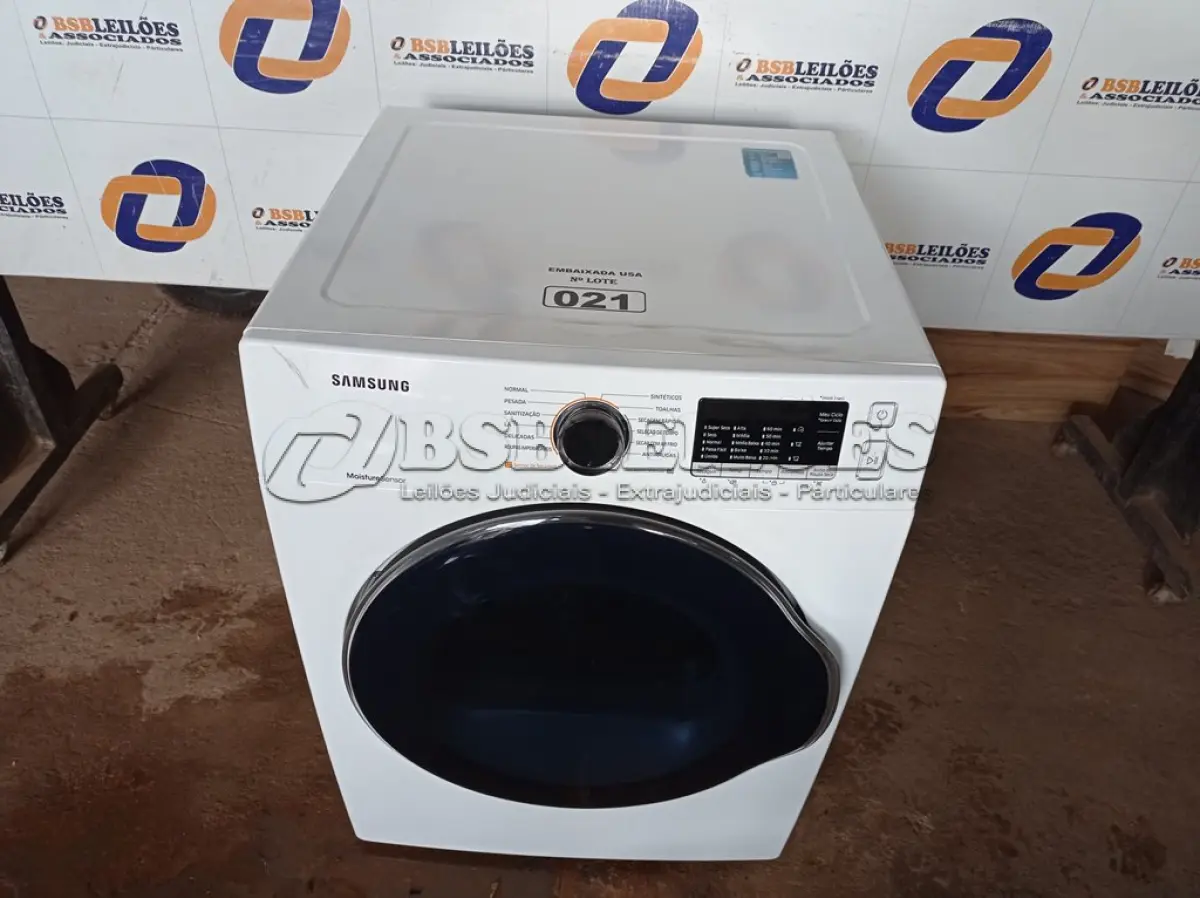 LOTE 021 - 01 SECADORA DE ROUPAS SAMSUNG 220V MODELO: DV12K6800EW. (CLOSTHES DRYER) (NO ESTADO) BF8538K