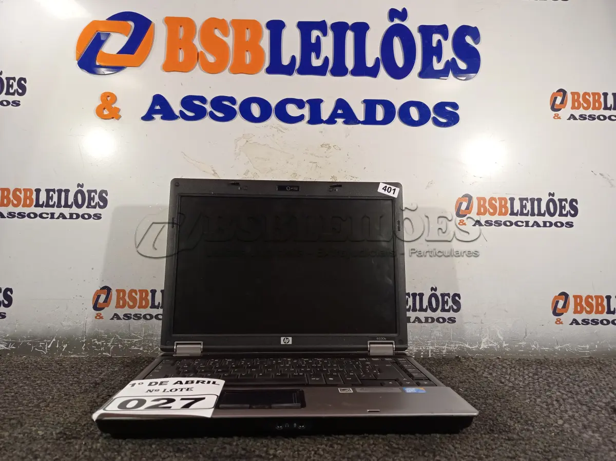 LOTE 027 - 01 NOTEBOOK MARCA HP. (NO ESTADO) ATENÇÃO! FAZER A VISITAÇÃO ANTES DE ARREMATAR, NÃO SABEMOS SE FUNCIONA. LEILÃO NÃO TEM GARANTIA E NEM DEVOLUÇÃO, SUJEITO A POSSÍVEIS AVARIAS VISÍVEIS/OCULTAS E/OU AUSÊNCIA DE COMPONENTES.