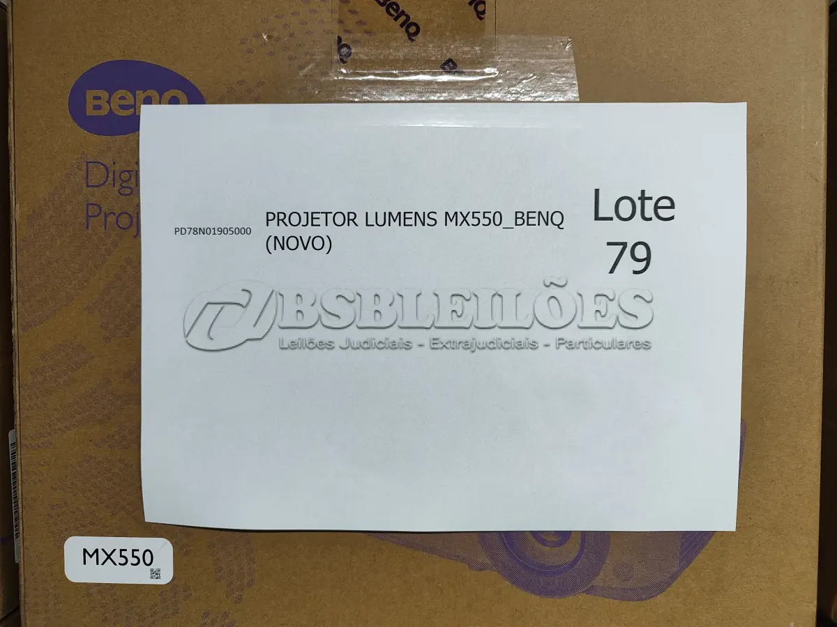 LOTE 079 - 13 PROJETORES LUMENS MX550_BENQ (NOVO). (NO ESTADO)