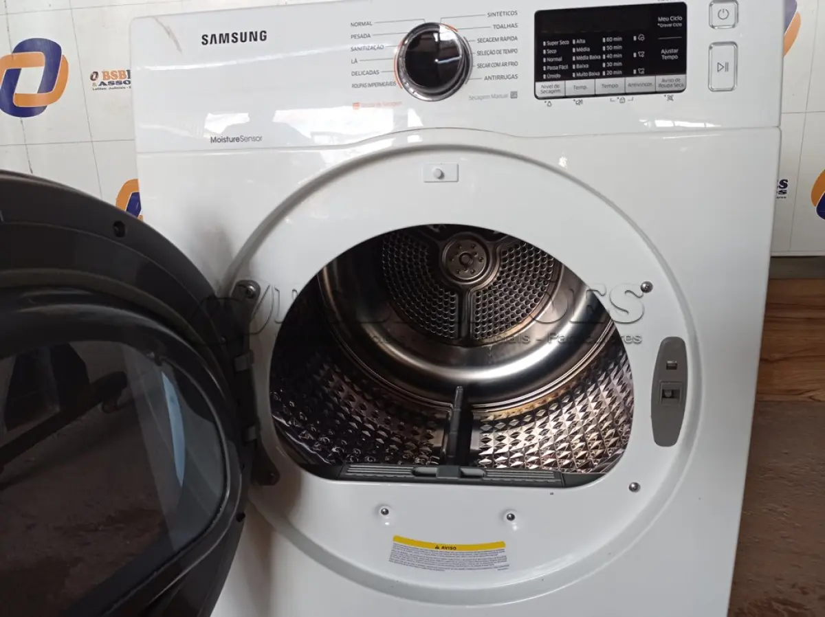 LOTE 021 - 01 SECADORA DE ROUPAS SAMSUNG 220V MODELO: DV12K6800EW. (CLOSTHES DRYER) (NO ESTADO) BF8538K
