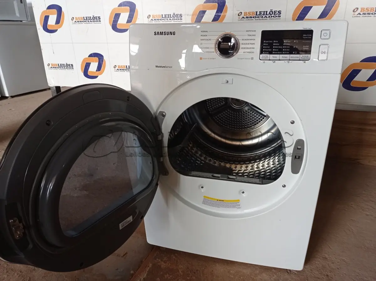 LOTE 024 - 01 SECADORA DE ROUPAS SAMSUNG 220V MODELO: DV12K6800EW. (CLOSTHES DRYER) (NO ESTADO) BF8539B