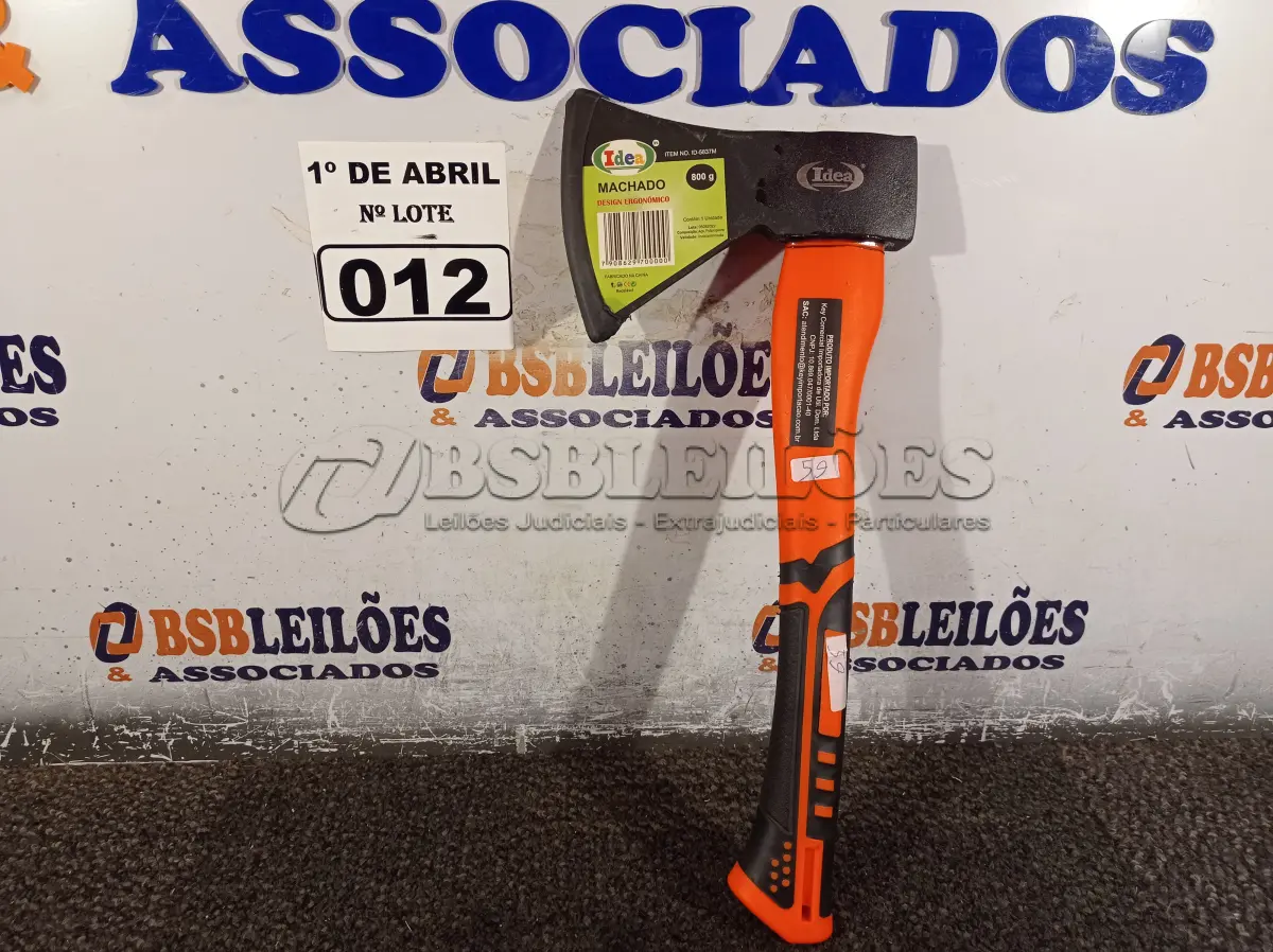 LOTE 012 - 01 MACHADINHA CAÇA E PESCA COM CABO EMBORRACHADO. (NO ESTADO) ATENÇÃO! FAZER A VISITAÇÃO ANTES DE ARREMATAR, NÃO SABEMOS SE FUNCIONA. LEILÃO NÃO TEM GARANTIA E NEM DEVOLUÇÃO, SUJEITO A POSSÍVEIS AVARIAS VISÍVEIS/OCULTAS E/OU AUSÊNCIA DE COMPONENTES.
