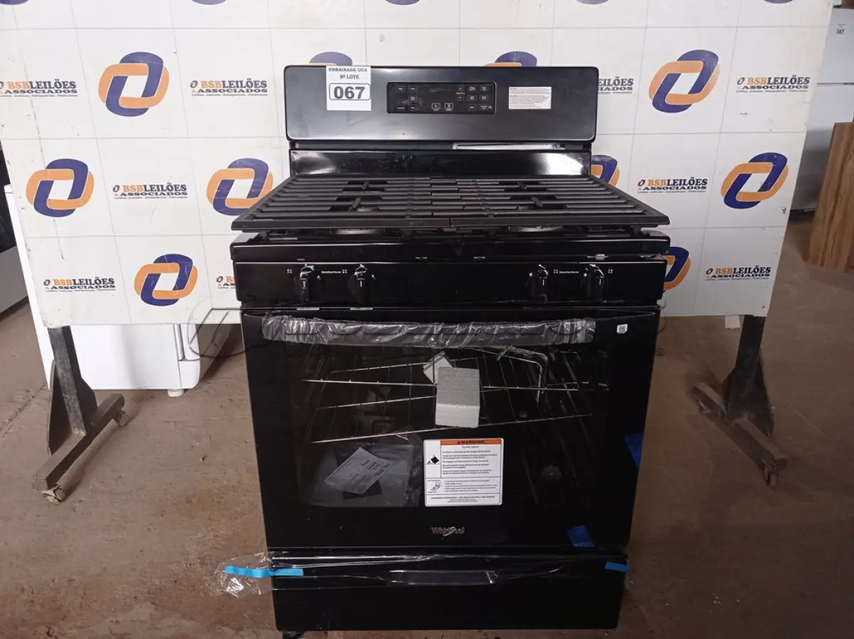 LOTE 067 - 01 FOGÃO WHIRLPOOL IMPORTADO 110V. (STOV 5 FLAMES) (NO ESTADO) BJ7229Y
