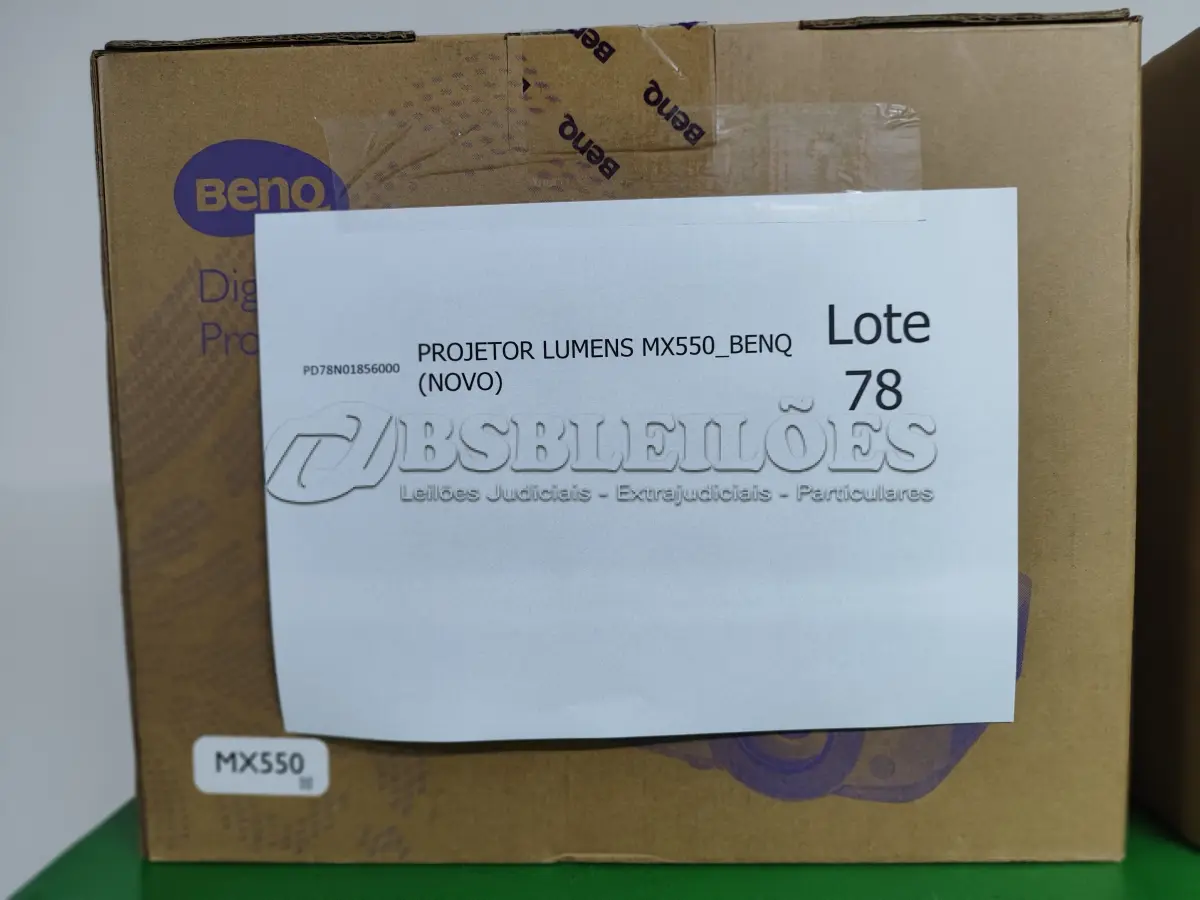 LOTE 078 - 08 PROJETORES LUMENS MX550_BENQ (NOVO). (NO ESTADO)
