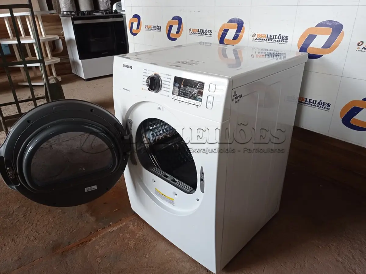 LOTE 024 - 01 SECADORA DE ROUPAS SAMSUNG 220V MODELO: DV12K6800EW. (CLOSTHES DRYER) (NO ESTADO) BF8539B