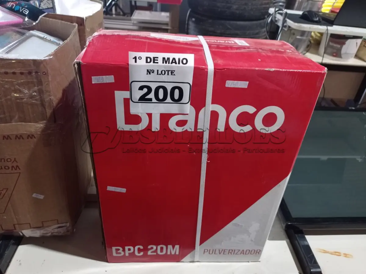 LOTE 200 - 01 PULVERIZADOR COSTAL BPC20 BRANCO. (NOVO) (NO ESTADO)
