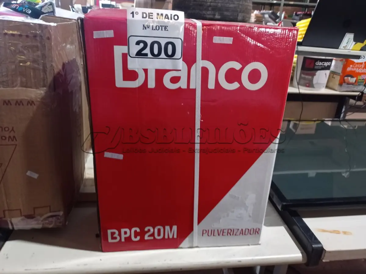 LOTE 200 - 01 PULVERIZADOR COSTAL BPC20 BRANCO. (NOVO) (NO ESTADO)