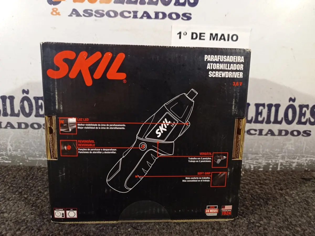 01 PARAFUSADEIRA SKIL 3.6V BRCH 220V. (NOVA). (NO ESTADO)