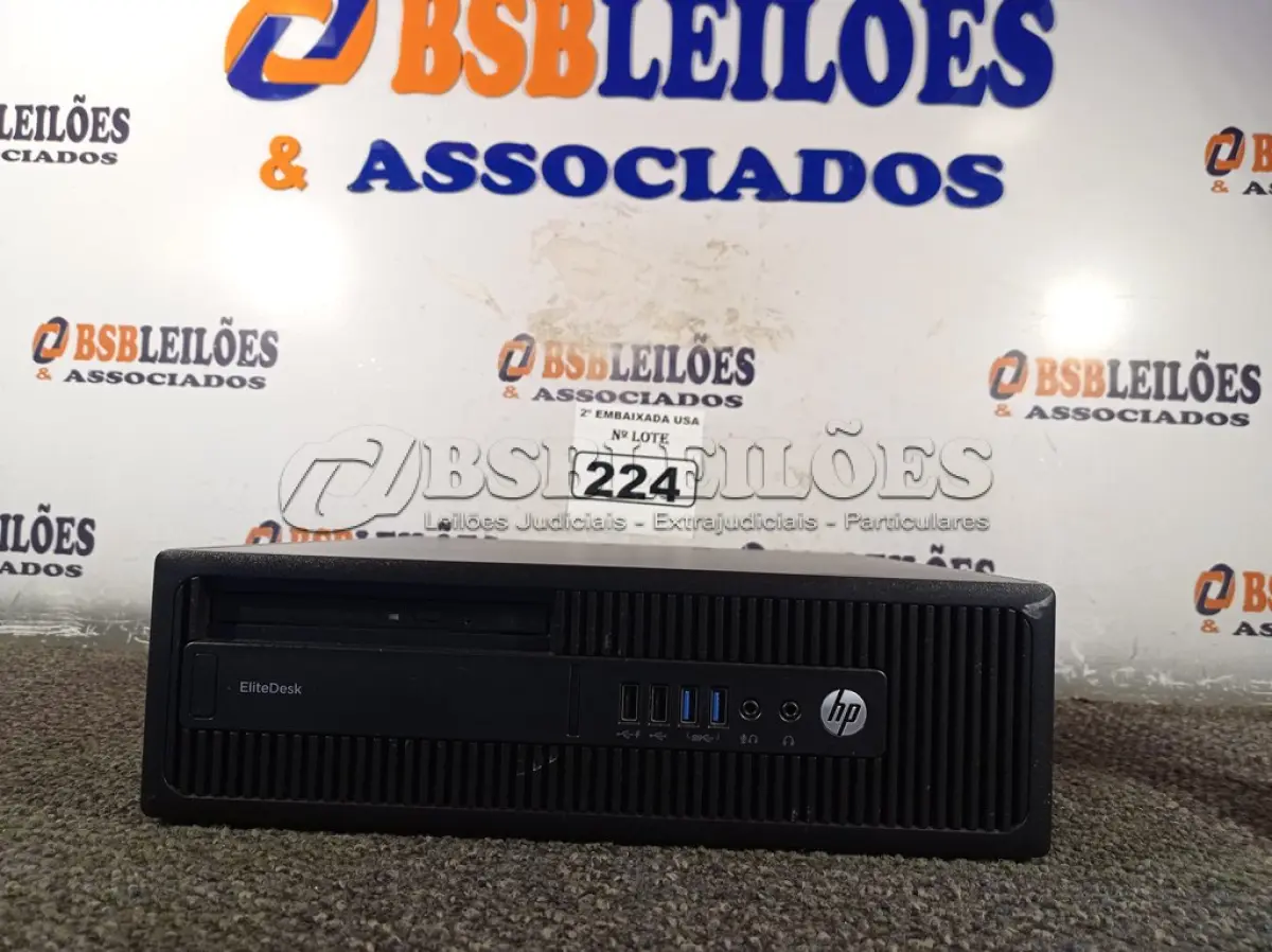 LOTE 224 - 01 CPU COM 16GB DE MEMÓRIA E SEM HD MARCA HP. (NO ESTADO) BF8649K