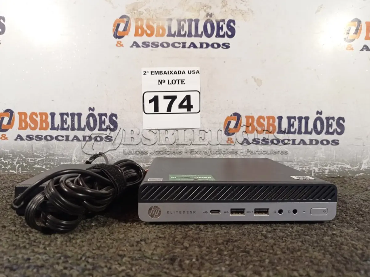 LOTE 174 - 01 CPU COM MEMÓRIA DE 16GB E SEM HD COM CARREGADOR MARCA HP. (NO ESTADO) BD1773A