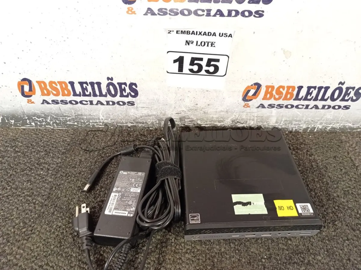 LOTE 155 - 01 CPU SEM MEMÓRIA E SEM HD COM CARREGADOR MARCA HP. (NO ESTADO) BD0981J