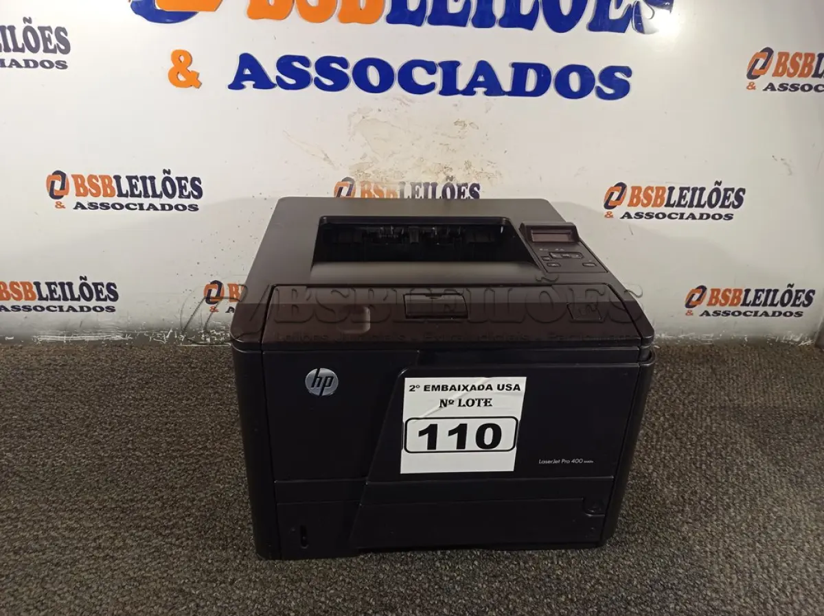 LOTE 110 - 01 IMPRESSORA LASERJET PRO 400M 401N MARCA HP. (PRINTER) (NO ESTADO) AV9760G