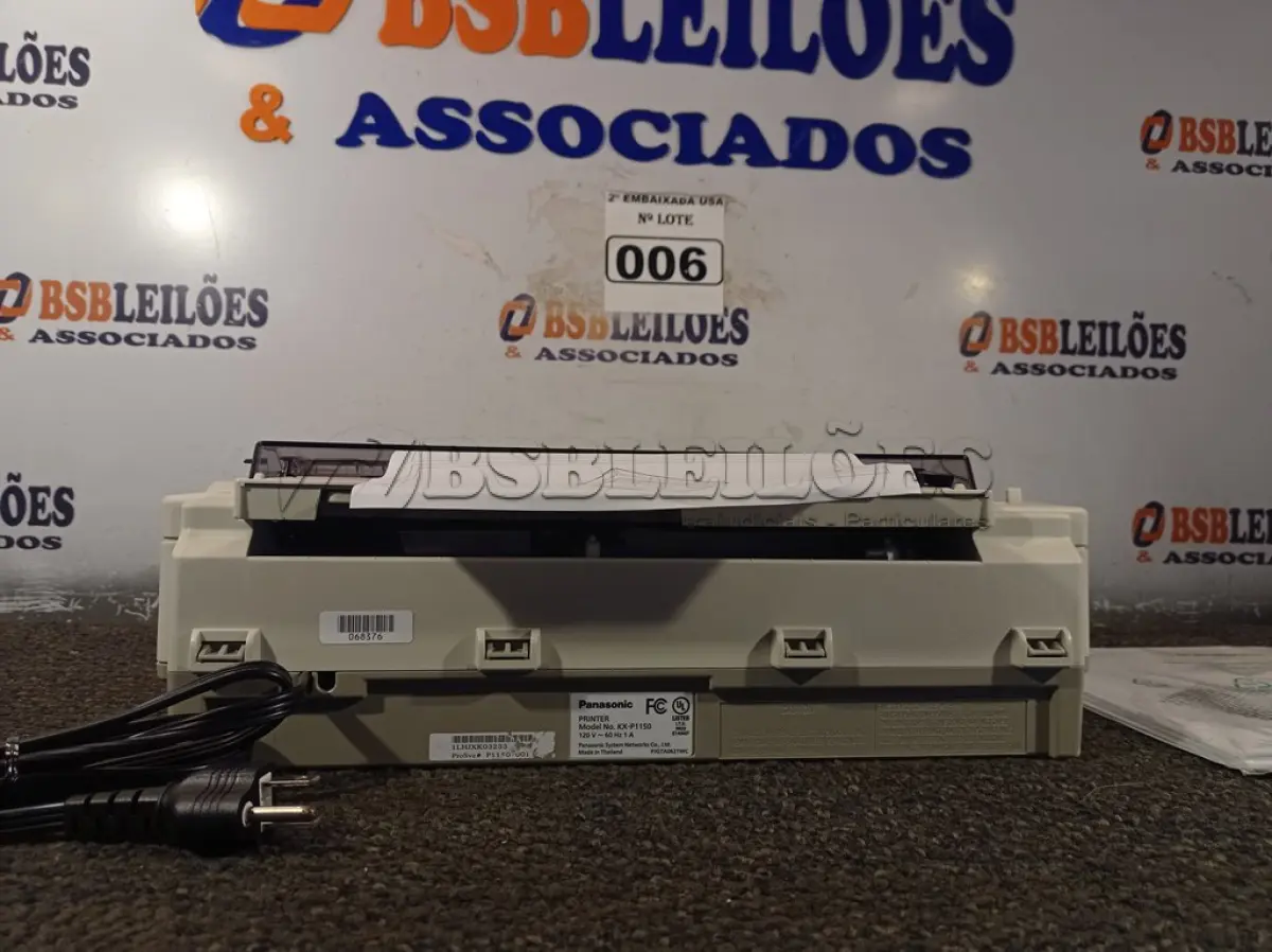 LOTE 006 - 01 IMPRESSORA MATRICIAL KX-P1150 PANASONIC. (PRINTER) (NO ESTADO) 0000008