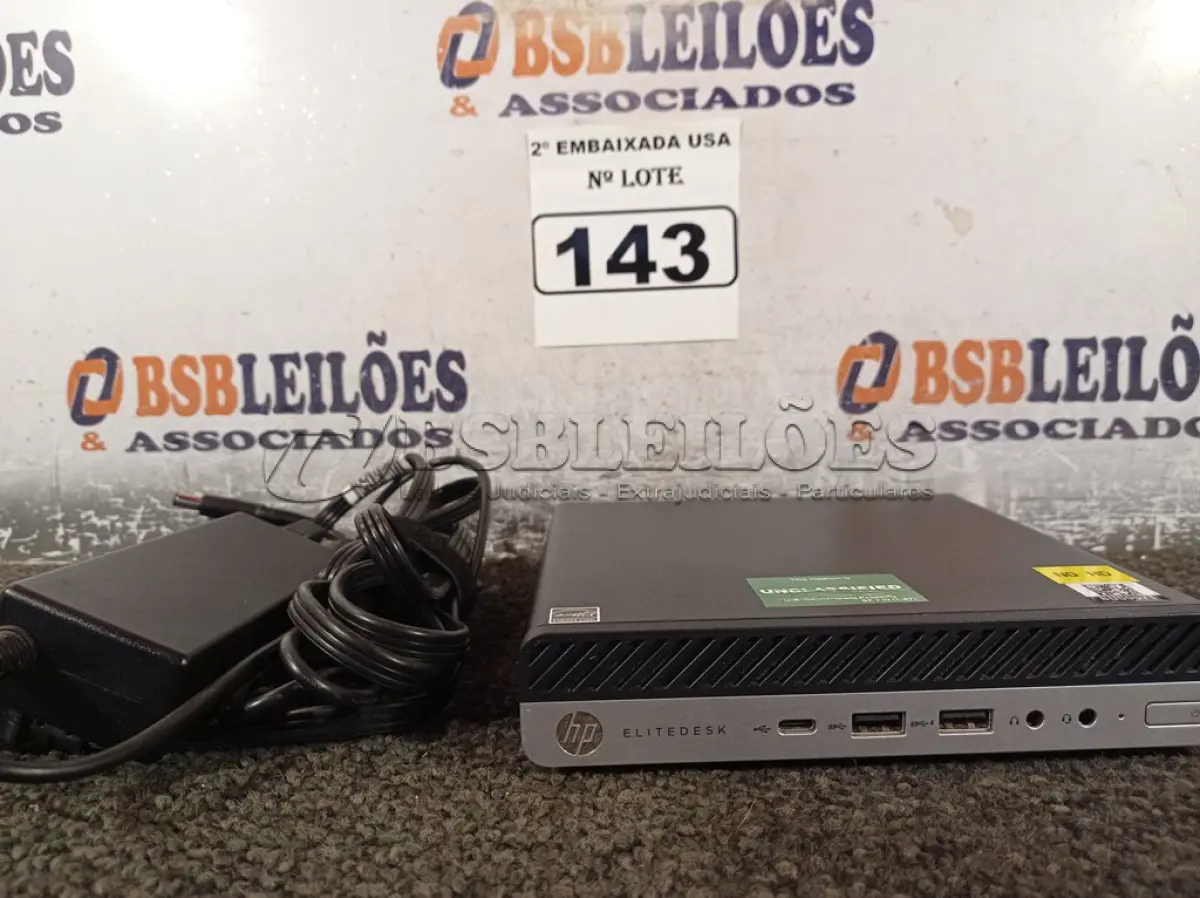 LOTE 143 - 01 CPU COM MEMÓRIA DE 16GB E SEM HD COM CARREGADOR MARCA HP. (NO ESTADO) BD0957T