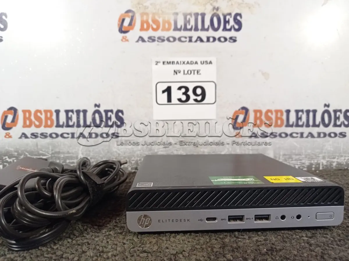 LOTE 139 - 01 CPU SEM MEMÓRIA E SEM HD COM CARREGADOR MARCA HP. (NO ESTADO) BD0877M