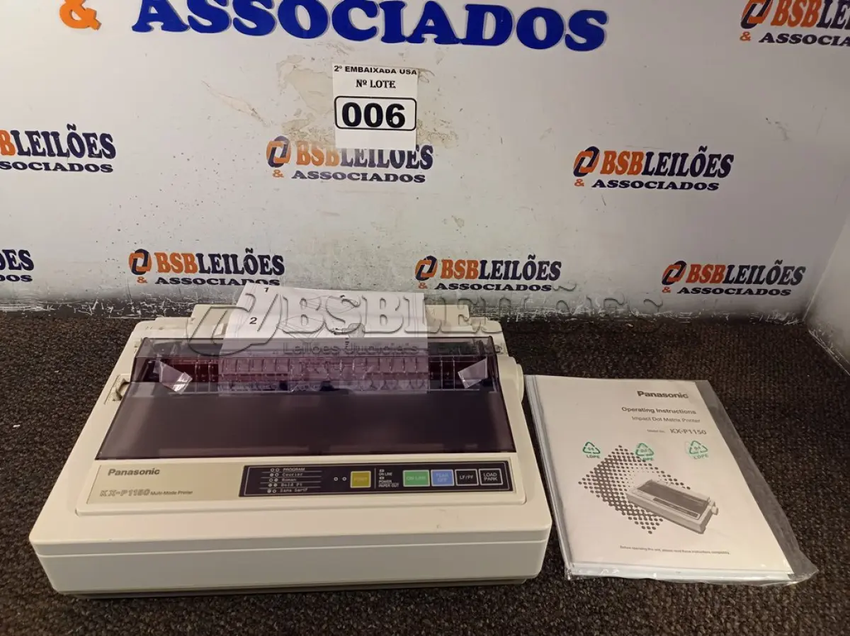 LOTE 006 - 01 IMPRESSORA MATRICIAL KX-P1150 PANASONIC. (PRINTER) (NO ESTADO) 0000008